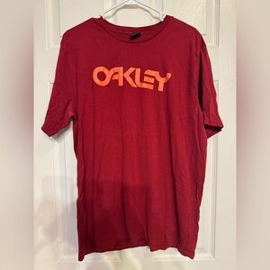 Oakley Bold Red Short Sleeve Tee
